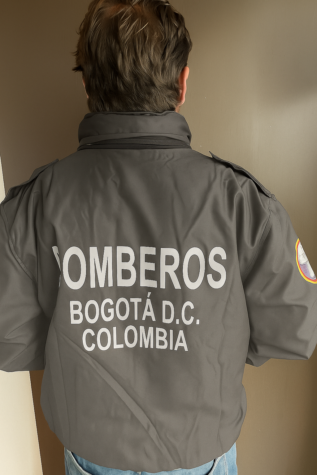 Chaqueta Unisex Impermeable Gris